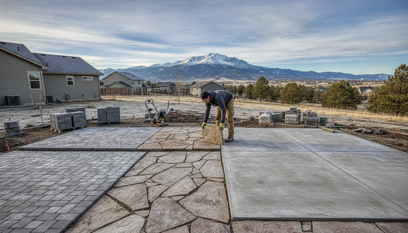 Pavers vs. Stone vs. Concrete: Best Patios for Colorado