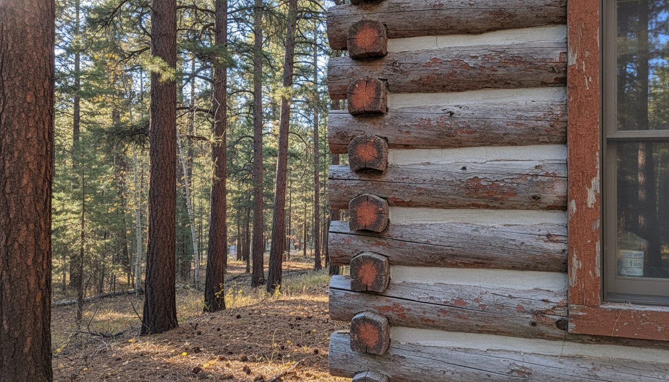 Log Home Staining in Black Forest: Last Call Before Fall