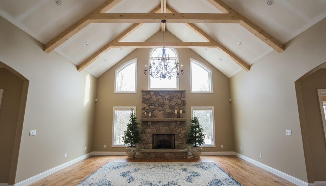 Painting Vaulted Ceilings and Two-Story Rooms Safely