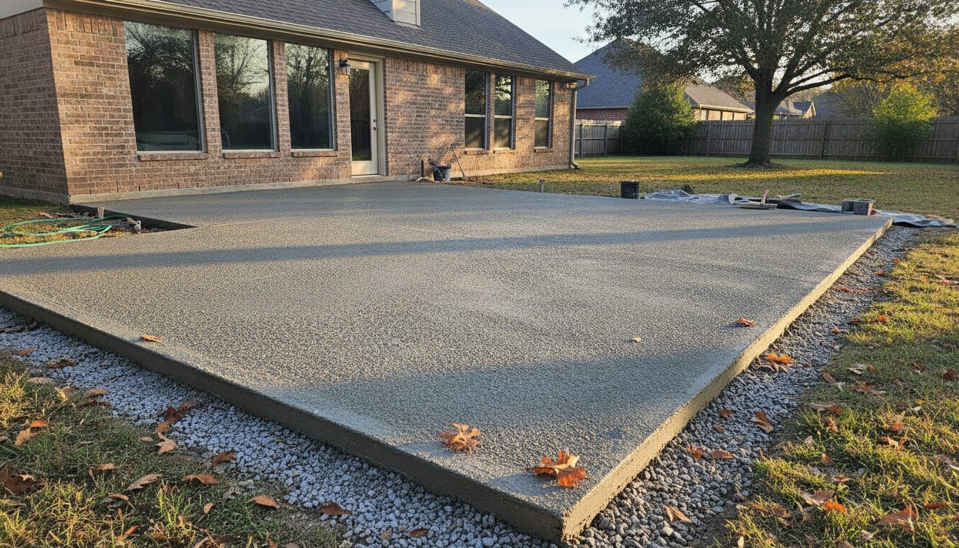 Concrete Patio Arlington TX: Fall Prep for a Slab That Lasts